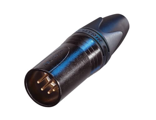 Neutrik NC5MXX-B, XLR, Svart, Nickel/Guld, IP40, 1 mm ², 1500 V