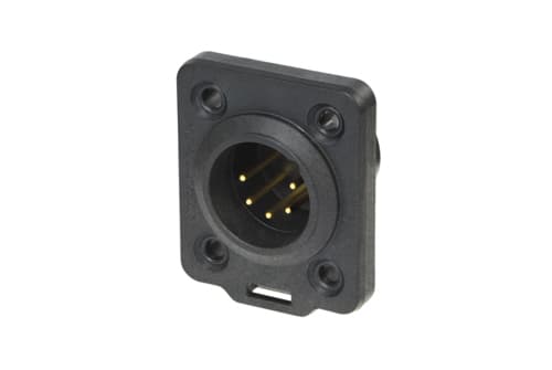 Neutrik NC5MDX-TOP, XLR, Sort, Polyamid, IP65, 5 mO, 50 V
