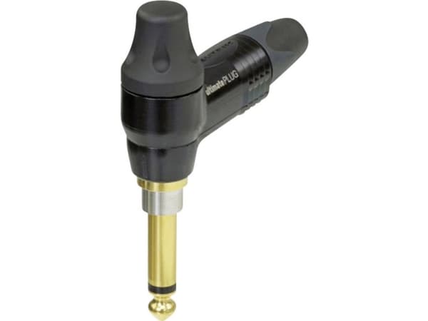 Neutrik NP2RX-ULTIMATE, 1/4", Sort, Gull, Hankjønn, Ledning feste, Gull, 1 mm²
