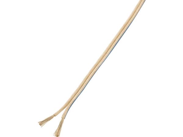 TRU COMPONENTS 1568259 Højtalerkabel 2 x 0.75 mm² Transparent 100 m