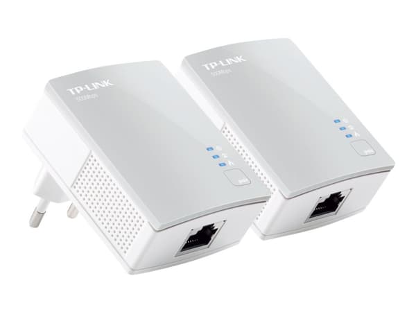 TP-Link TL-PA4010 KIT - Starter Kit - PowerLine adaptersats HomePlug AV (HPAV) - vägginsticksbar (paket om 2)