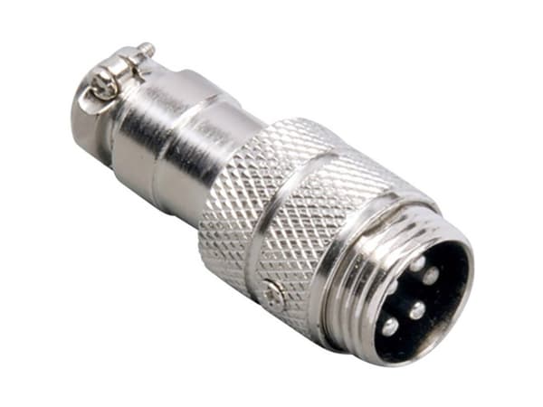 BKL Electronic 0206002 Miniature-DIN-rundstik Stik, lige Poltal: 5 Sølv 1 stk