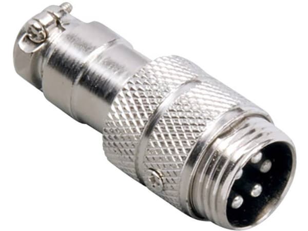 BKL Electronic 0206002 Miniature-DIN-rundstik Stik, lige Poltal: 5 Sølv 1 stk