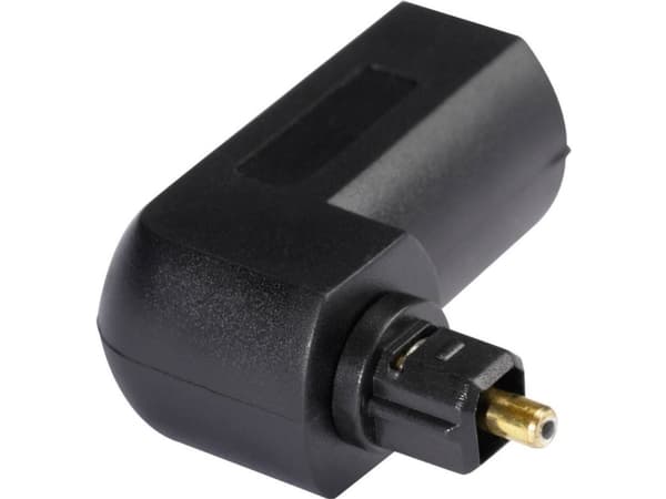 Hicon Toslink Digital-Audio Adapter [1x Toslink-Stecker (ODT) - 1x Toslink-Buchse (ODT)] 0.00 m Schwarz Hicon (POF-732)