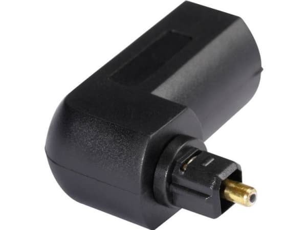 Hicon Toslink Digital-Audio Adapter [1x Toslink-Stecker (ODT) - 1x Toslink-Buchse (ODT)] 0.00 m Schwarz Hicon (POF-732)