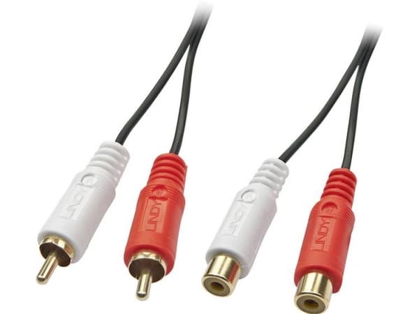 Lindy 35674 lydkabel 10 m 2 x RCA Sort