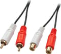 Miniatyrbilde 5 av 5: Lindy 35674 lydkabel 10 m 2 x RCA Sort