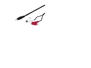 Goobay 50213, 3.5mm, Hankjønn, 2 x RCA, Hankjønn/hunkjønn, 1,5 m, Sort, Rød, Hvit