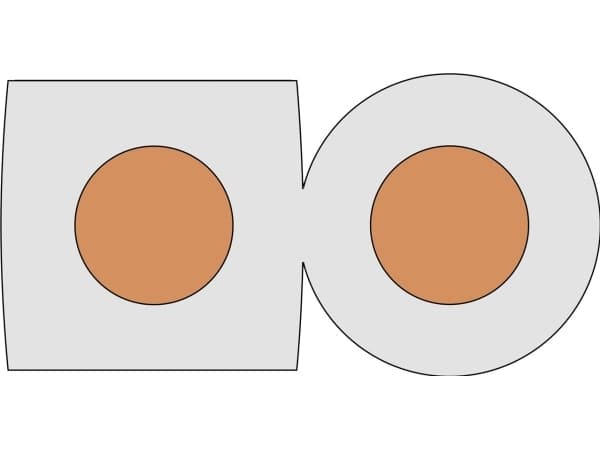Goobay 67720, Kobberkledd aluminium (CCA), 10 m, Kobber, Gjennomsiktig