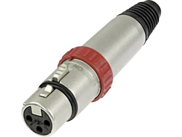 Neutrik NC3FXS XLR-stik Tilslutning, lige Poltal: 3 Sølv 1 stk