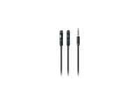 Cablexpert - Audio-adapter - 4-poligt minijack kontakt till mini-phone stereo 3.5 mm mottagare - 20 cm