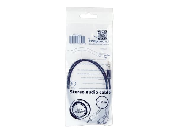 Cablexpert - Audio-adapter - 4-poligt minijack kontakt till mini-phone stereo 3.5 mm mottagare - 20 cm