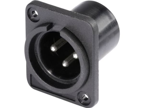 Hicon HI-X3DM-P XLR-liitin Laippaliitin, koskettimet suorat Napojen lukumäärä: 3 Musta 1 kpl