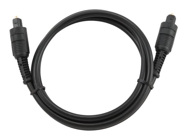 Gembird - Digial audiokabel (optisk) - TOSLINK hane till TOSLINK hane - 1 m - fiberoptisk - svart