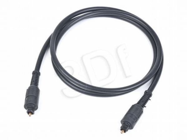 Gembird - Digial audiokabel (optisk) - TOSLINK hane till TOSLINK hane - 1 m - fiberoptisk - svart