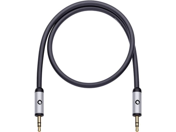 OEHLBACH 60011, 3.5mm, Hankjønn, 3.5mm, Hankjønn, 0,5 m, Sort