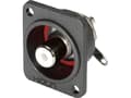 Miniatyrbilde 2 av 2: Hicon HI-CEFD-WHT Cinch-stik Flangetilslutning, kontakter lige Poltal: 2 Hvid 1 stk