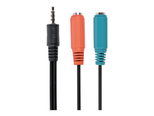 Cablexpert - Audio-adapter - mini-phone stereo 3.5 mm hona till 4-poligt minijack hane - 20 cm