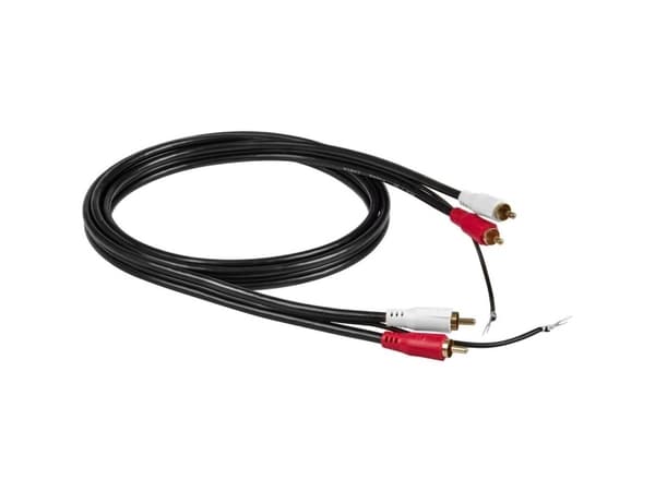 RCA 84039 Phono Audio Tilslutningskabel [1x Cinch-stik - 1x Cinch-stik] 1.50 m Sort