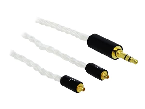 DeLOCK 85845, 3.5mm, Uros, Uros, 1,2 m, Valkoinen