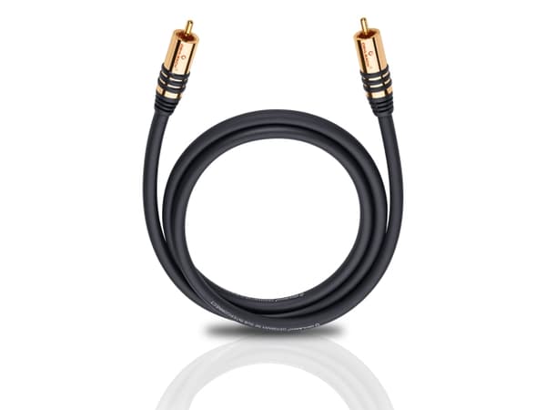 OEHLBACH NF Sub 1000, RCA, Hankjønn, RCA, Hankjønn, 10 m, Sort