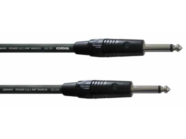 Cordial CPL 10 PP 25, 6.35mm, Hankjønn, 6.35mm, Hankjønn, 10 m, Sort