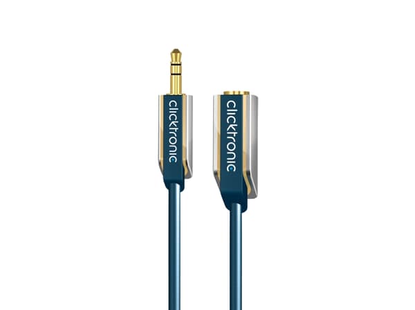 ClickTronic 70486, 3.5mm, Hankjønn, 3.5mm, Hunkjønn, 1,5 m, Blå