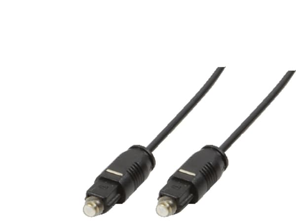 LogiLink Toslink - Toslink, 0.5m, TOSLINK, Hankjønn, TOSLINK, Hankjønn, 0,5 m, Sort