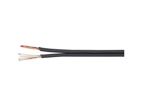 BKL Electronic 1106001/25 Audiokabel 2 x 0.14 mm² Sort 25 m
