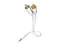 Miniatyrbilde 4 av 5: in-akustik Star MP3 Audio Cable - Lydkabel - RCA x 2 hann til mini-phone stereo 3.5 mm hann - 5 m - skjermet - hvit