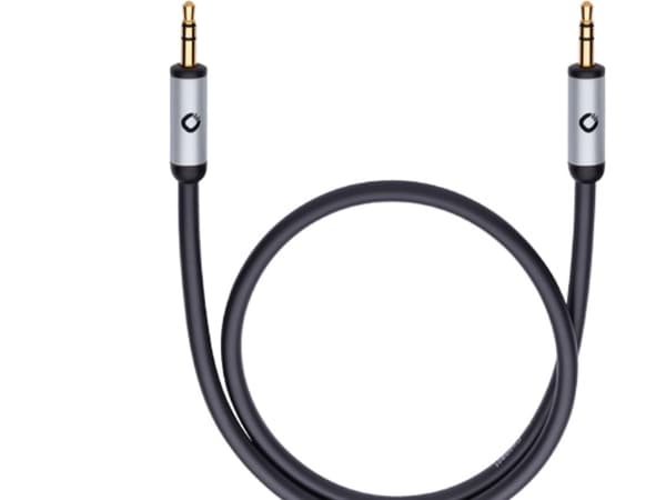 OEHLBACH 60017, 3.5mm, Hankjønn, 3.5mm, Hankjønn, 5 m, Sort