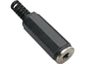 Miniatyrbild 1 av 2: TRU COMPONENTS TC-2517002 Jackplugg 3,5 mm Anslutning, rak Polantal: 2 Mono Svart 100 st