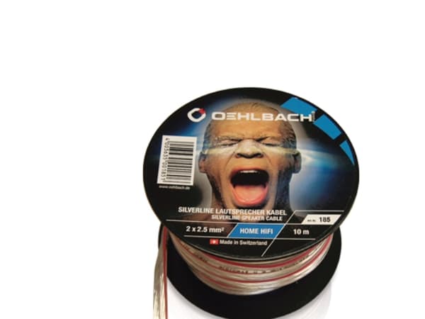 OEHLBACH Silverline Speacker Cable, 20 m, Gjennomsiktig