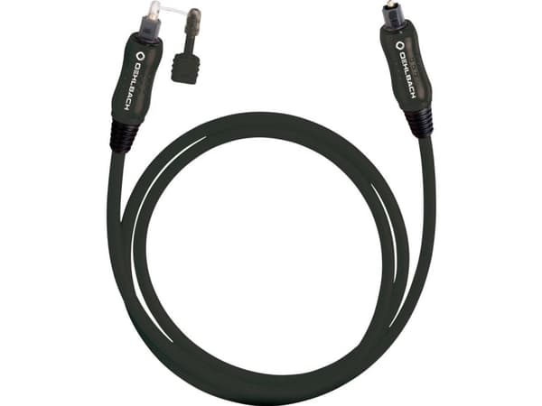 Oehlbach Opto Star 200 - Digial audiokabel (optisk) - TOSLINK hane till ministereojack/TOSLINK hane - 2 m - svart