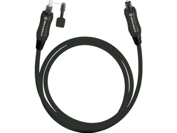 Oehlbach Opto Star 200 - Digial audiokabel (optisk) - TOSLINK hane till ministereojack/TOSLINK hane - 2 m - svart
