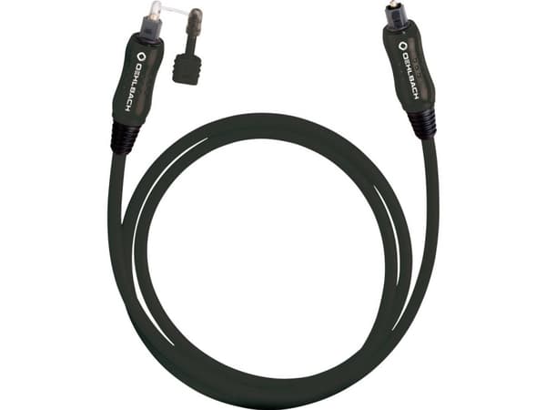 Oehlbach Opto Star 200 - Digial audiokabel (optisk) - TOSLINK hane till ministereojack/TOSLINK hane - 2 m - svart