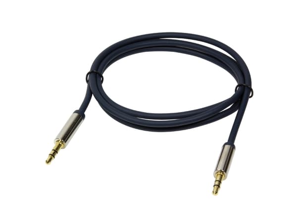 LogiLink 3.5mm - 3.5mm 1m, 3.5mm, Hanstik, 3.5mm, Hanstik, 1 m, Blå