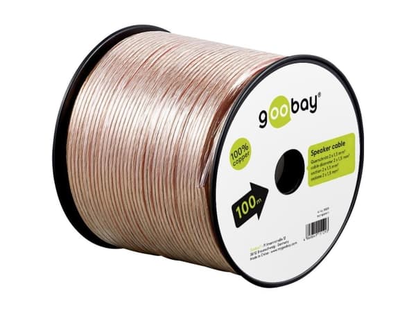 Goobay 15126, Syrefri koppar, 10 m, Transparent