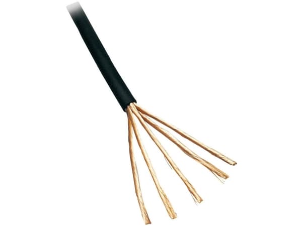 BKL Electronic 1509018/10 Audiokabel 8 x 0.08 mm² Sort 10 m