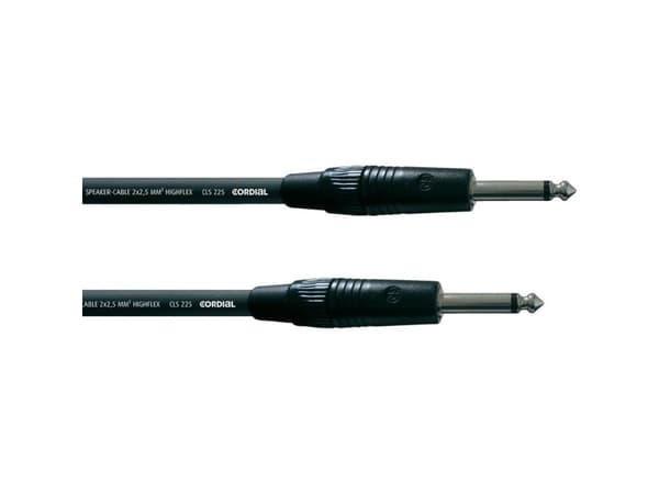 Cordial CPL 1.5 PP, 6.35mm, Hankjønn, 6.35mm, Hankjønn, 1,5 m, Sort