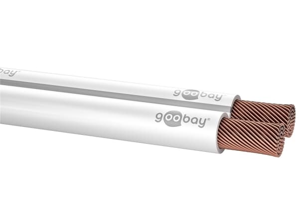 Goobay 67745, Kobberkledd aluminium (CCA), 25 m, Hvit