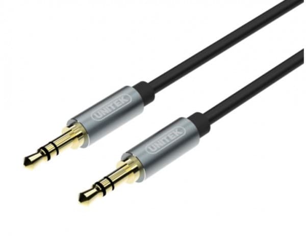 Unitek - Lydkabel - mini-phone stereo 3.5 mm hann til mini-phone stereo 3.5 mm hann - 1.5 m - rullet sammen