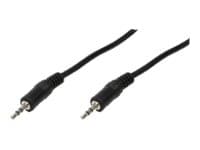 LogiLink - Lydkabel - mini-phone stereo 3.5 mm hann til mini-phone stereo 3.5 mm hann - 3 m - svart