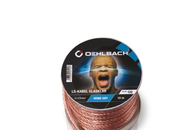 OEHLBACH SP-25, Pääte, Pääte, Hapeton kupari, 20 m, Läpinäkyvä