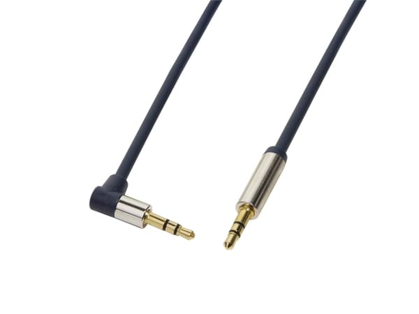 LogiLink 3.5mm - 3.5mm 1m, 3.5mm, Hankjønn, 3.5mm, Hankjønn, 1 m, Blå