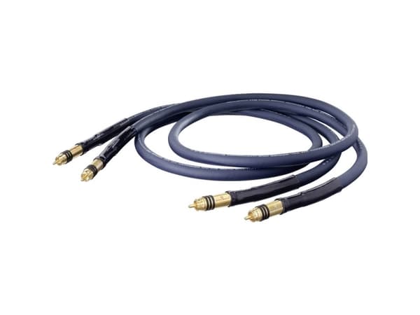 OEHLBACH 13113, 2 x RCA, Käsiliitin, 2 x RCA, Käsiliitin, 1,25 m, Sininen