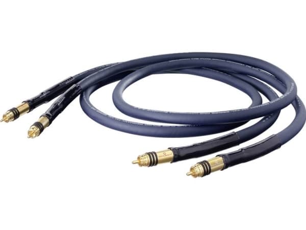 OEHLBACH 13113, 2 x RCA, Käsiliitin, 2 x RCA, Käsiliitin, 1,25 m, Sininen