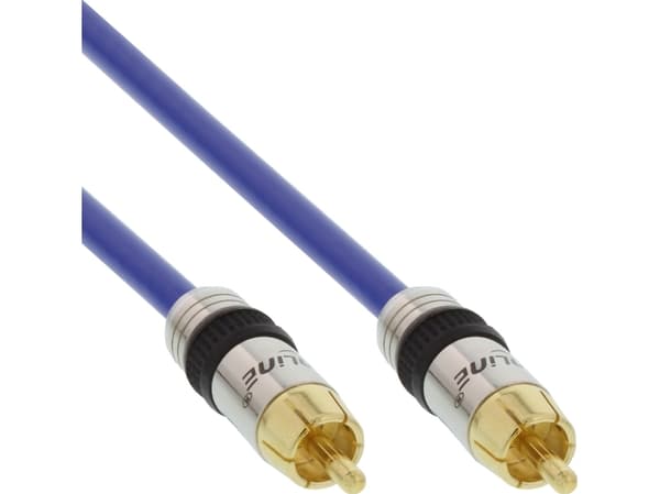 InLine 4043718081967, RCA, Hankoppling, RCA, Hankoppling, 10 m, Blå