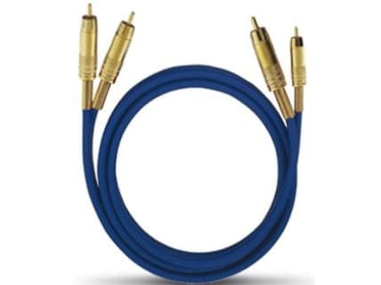 Oehlbach NF 1 Master Set - Audiokapeli - RCA han til RCA han - 1 m - blå