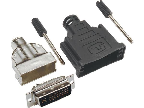 BKL Electronic 0908000 DVI-stik Stik, lige Poltal: 25 Sølv 1 stk